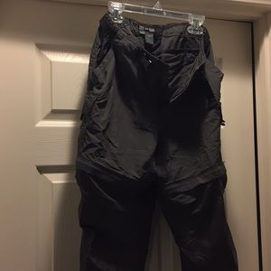 Women’s REI cargo pants zip off to shorts